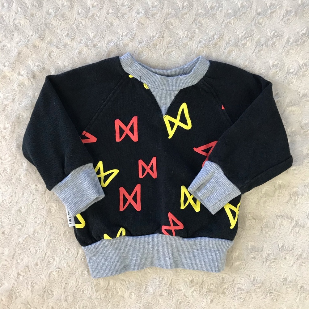 Tiny Tribe Sweatshirt Black & Gray 3-6 Months